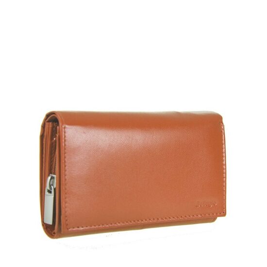 Bellugio sieviešu gaiši brūns dabīgās ādas maks